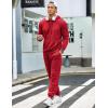 COOFANDY Men’s Tracksuit 2 Piece Hoodie Sweatsuit Sets Casual Jogging Athletic Suits(Red)