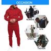 COOFANDY Men’s Tracksuit 2 Piece Hoodie Sweatsuit Sets Casual Jogging Athletic Suits(Red)