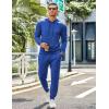 COOFANDY Men’s Tracksuit 2 Piece Hoodie Sweatsuit Sets Casual Jogging Athletic Suits(Royal Blue)