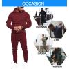 COOFANDY Men’s Tracksuit 2 Piece Hoodie Sweatsuit Sets Casual Jogging Athletic Suits(Wine Red)