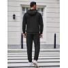 COOFANDY Men’s Tracksuit 2 Piece Set Hoodie Sweatsuits Athletic Jogging Suits Casual Sports Outfits(01-black)