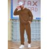 COOFANDY Men’s Tracksuit 2 Piece Set Hoodie Sweatsuits Athletic Jogging Suits Casual Sports Outfits(Brown)