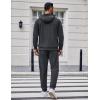 COOFANDY Men’s Tracksuit 2 Piece Set Hoodie Sweatsuits Athletic Jogging Suits Casual Sports Outfits(Dark Grey)
