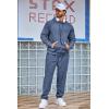 COOFANDY Men’s Tracksuit 2 Piece Set Hoodie Sweatsuits Athletic Jogging Suits Casual Sports Outfits(Denim Blue)