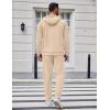 COOFANDY Men’s Tracksuit 2 Piece Set Hoodie Sweatsuits Athletic Jogging Suits Casual Sports Outfits(Khaki)