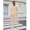 COOFANDY Men’s Tracksuit 2 Piece Set Hoodie Sweatsuits Athletic Jogging Suits Casual Sports Outfits(Khaki)