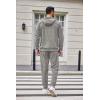 COOFANDY Men’s Tracksuit 2 Piece Set Hoodie Sweatsuits Athletic Jogging Suits Casual Sports Outfits(Light Grey)