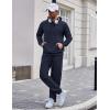COOFANDY Men’s Tracksuit 2 Piece Set Hoodie Sweatsuits Athletic Jogging Suits Casual Sports Outfits(Navy)