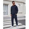 COOFANDY Men’s Tracksuit 2 Piece Set Hoodie Sweatsuits Athletic Jogging Suits Casual Sports Outfits(Navy)