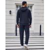 COOFANDY Men’s Tracksuit 2 Piece Set Hoodie Sweatsuits Athletic Jogging Suits Casual Sports Outfits(Navy)