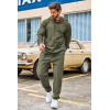 COOFANDY Men’s Tracksuit 2 Piece Set Hoodie Sweatsuits Athletic Jogging Suits Casual Sports Outfits(Olive Green)