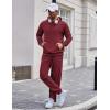 COOFANDY Men’s Tracksuit 2 Piece Set Hoodie Sweatsuits Athletic Jogging Suits Casual Sports Outfits(Wine Red)