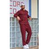 COOFANDY Men’s Tracksuit 2 Piece Set Hoodie Sweatsuits Athletic Jogging Suits Casual Sports Outfits(Wine Red)