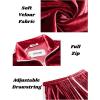 COOFANDY Mens Tracksuit 2 Piece Set Velour Sweatsuit Jogging Suits Full Zip Jacket Pants Outfits(Burgundy)