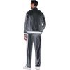 COOFANDY Mens Tracksuit 2 Piece Set Velour Sweatsuit Jogging Suits Full Zip Jacket Pants Outfits(Dark Grey)