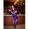 COOFANDY Mens Tracksuit 2 Piece Set Velour Sweatsuit Jogging Suits Full Zip Jacket Pants Outfits(Light Purple)