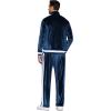 COOFANDY Mens Tracksuit 2 Piece Set Velour Sweatsuit Jogging Suits Full Zip Jacket Pants Outfits(Navy Blue)