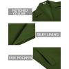 COOFANDY Mens Trench Coat Notched Collar Single Breasted Peacoat Winter Overcoat With Pockets(Army Green)