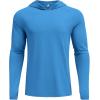 COOFANDY Mens UPF 50+ Hoodie Shirts Long Sleeve Rash Guard Sun Protection Fishing Shirts Lightweight Quick Dry Hoodies(Blue)