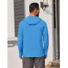 COOFANDY Mens UPF 50+ Hoodie Shirts Long Sleeve Rash Guard Sun Protection Fishing Shirts Lightweight Quick Dry Hoodies(Blue)