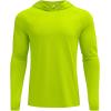 COOFANDY Mens UPF 50+ Hoodie Shirts Long Sleeve Rash Guard Sun Protection Fishing Shirts Lightweight Quick Dry Hoodies(Fluorescent Green)