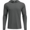 COOFANDY Mens UPF 50+ Hoodie Shirts Long Sleeve Rash Guard Sun Protection Fishing Shirts Lightweight Quick Dry Hoodies(Gray)