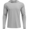 COOFANDY Mens UPF 50+ Hoodie Shirts Long Sleeve Rash Guard Sun Protection Fishing Shirts Lightweight Quick Dry Hoodies(Light Gray)