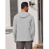 COOFANDY Mens UPF 50+ Hoodie Shirts Long Sleeve Rash Guard Sun Protection Fishing Shirts Lightweight Quick Dry Hoodies(Light Gray)