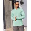 COOFANDY Mens UPF 50+ Hoodie Shirts Long Sleeve Rash Guard Sun Protection Fishing Shirts Lightweight Quick Dry Hoodies(Mint Green)