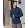 COOFANDY Mens UPF 50+ Hoodie Shirts Long Sleeve Rash Guard Sun Protection Fishing Shirts Lightweight Quick Dry Hoodies(Navy Blue)