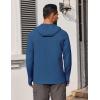 COOFANDY Mens UPF 50+ Hoodie Shirts Long Sleeve Rash Guard Sun Protection Fishing Shirts Lightweight Quick Dry Hoodies(Ocean Blue)