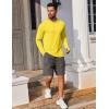 COOFANDY Mens UPF 50+ Hoodie Shirts Long Sleeve Rash Guard Sun Protection Fishing Shirts Lightweight Quick Dry Hoodies(Yellow)