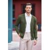 COOFANDY Men’s V Neck Cardigan Sweater Casual Lightweight Button Down Knitted Cardigan Sweater(Army Green)