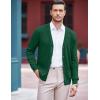 COOFANDY Men’s V Neck Cardigan Sweater Casual Lightweight Button Down Knitted Cardigan Sweater(Green)