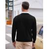 COOFANDY Mens V Neck Dress Sweater Knit Long Sleeve Slim Fit Sweaters Fashion Pullover Sweater(Balck Grey Argyle)