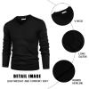 COOFANDY Mens V Neck Dress Sweater Knit Long Sleeve Slim Fit Sweaters Fashion Pullover Sweater(Black)