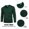 COOFANDY Mens V Neck Dress Sweater Knit Long Sleeve Slim Fit Sweaters Fashion Pullover Sweater(Green)