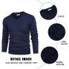 COOFANDY Mens V Neck Dress Sweater Knit Long Sleeve Slim Fit Sweaters Fashion Pullover Sweater(Navy Blue)