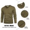 COOFANDY Mens V Neck Dress Sweater Knit Long Sleeve Slim Fit Sweaters Fashion Pullover Sweater(New Green)