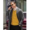 COOFANDY Mens V Neck Dress Sweater Knit Long Sleeve Slim Fit Sweaters Fashion Pullover Sweater(Yellow)