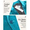 COOFANDY Men’s Velvet Blazer Notched Lapel Velour Suit Jacket One Button Tuxedo Jackets for Wedding Prom Party Dinner(Blue Green)