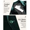 COOFANDY Men’s Velvet Blazer Notched Lapel Velour Suit Jacket One Button Tuxedo Jackets for Wedding Prom Party Dinner(Teal Green)