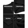 COOFANDY Men’s Waffle Henley Shirts Crewneck Lightweight Sweater Long Sleeve Causal Knitted Pullover T Shirt(Black)