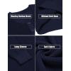 COOFANDY Men’s Waffle Henley Shirts Crewneck Lightweight Sweater Long Sleeve Causal Knitted Pullover T Shirt(Navy)