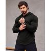 COOFANDY Men’s Workout Sweatshirts Long Sleeve Muscle Fit Athletic Gym Hoodies Pullover(1 Black)