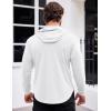 COOFANDY Men’s Workout Sweatshirts Long Sleeve Muscle Fit Athletic Gym Hoodies Pullover(1 White)