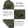 COOFANDY Men’s Workout Sweatshirts Long Sleeve Muscle Fit Athletic Gym Hoodies Pullover(Army Green 1)