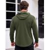 COOFANDY Men’s Workout Sweatshirts Long Sleeve Muscle Fit Athletic Gym Hoodies Pullover(Army Green 1)