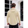 COOFANDY Men’s Workout Sweatshirts Long Sleeve Muscle Fit Athletic Gym Hoodies Pullover(Beige)
