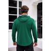 COOFANDY Men’s Workout Sweatshirts Long Sleeve Muscle Fit Athletic Gym Hoodies Pullover(Deep Green)